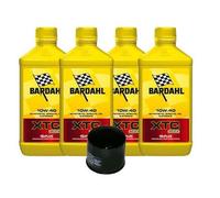 KIT TAGLIANDO 4 LITRI OLIO MOTORE BARDHAL XTC C60 10W- 40 + FILTRO OLIO OMAGGIO