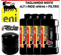 KIT TAGLIANDO 4 LT OLIO AGIP ENI i-RIDE 10W40 + FILTRO HONDA CB 650 F 2016