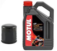 Kit Tagliando 4 Lt Olio Motul 7100 10W30 Filtro Honda Cbr 600 rr 2008 2009 2010