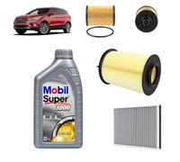 Kit tagliando 4F + 4L 0W-30 F per Ford kuga ii van 1.5 TDCI Gasolio