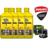 Kit/tagliando 4L Bardahl/XT4-S C60 10W50 filtro olio HifloFiltro HF153 X DUCATI