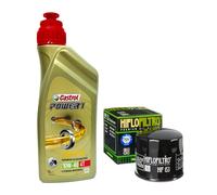 Kit tagliando 4L Castrol Power 1 10W40 filtro olio HifloFiltro HF153