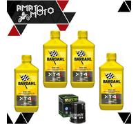 KIT TAGLIANDO 4LITRI OLIO MOTO BARDAHL XT4S 5W40+FILTRO HF148 PER YAMAHA FJR1300