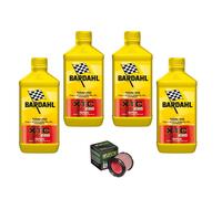 KIT TAGLIANDO 4LITRI OLIO MOTO BARDAHL XTC 10W40+FILTRO HFA4616 PER YAMAHA XT660
