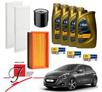 KIT TAGLIANDO 4LT 0W30 ENI 3 CANDELE PEUGEOT 208 1.2 OPEL CORSA CITROEN C3