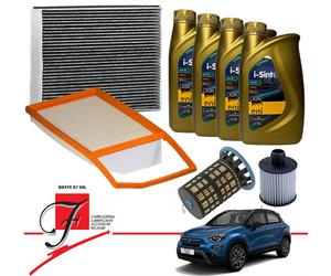 KIT TAGLIANDO 4LT OLIO 0W30 ENI FIAT 500X 334_ 1.3 D MULTIJET DIESEL DAL 2014