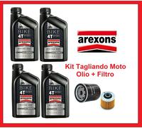 KIT TAGLIANDO 4LT OLIO AREXONS 15W50 + FILTRO YAMAHA VMX 1700 V-MAX