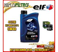 KIT TAGLIANDO 4LT OLIO ELF MAXI CITY 5W40 DUCATI 900 FE 900CC 1998- + FILTRO OLI
