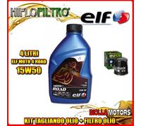 KIT TAGLIANDO 4LT OLIO ELF MOTO 4 ROAD 15W50 YAMAHA YZF600 R-N,NC,P,PC.R.RC Thun