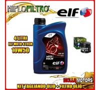 KIT TAGLIANDO 4LT OLIO ELF MOTO TECH 10W50 DUCATI 1100 Hypermotard SP Evo Corse