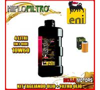 KIT TAGLIANDO 4LT OLIO ENI I-RIDE 10W60 TOP SYNTHETIC HUSQVARNA FE501 501CC 2014