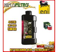 KIT TAGLIANDO 4LT OLIO ENI I-RIDE 5W40 TOP SYNTHETIC HONDA SXS1000 Pioneer 1000