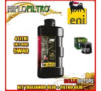 KIT TAGLIANDO 4LT OLIO ENI I-RIDE 5W40 TOP SYNTHETIC SUZUKI LT-F400 F-K2,K3,K4 E