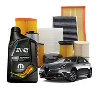 Kit Tagliando + 4LT Selenia Multipower 5w40 Alfa Romeo Giulietta Con Filtro Gpl