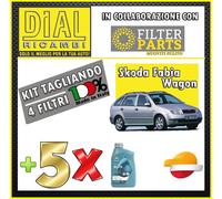 Kit Tagliando-4PZ+ 5LT 5W30 SKODA FABIA WAGON (6Y5) 1.9 TDI ATD - 74 KW / 101 HP
