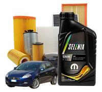 Kit Tagliando 5 litri Olio Motore Selenia Wr 5w40 per Fiat Bravo