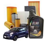 Kit Tagliando 5 Litri Olio Motore Selenia Wr Pure Energy 5w30 per Fiat 500L