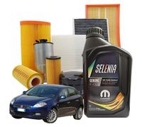 Kit Tagliando 5 litri olio motore Selenia Wr Pure Energy 5w30 per Fiat Bravo