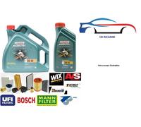 KIT TAGLIANDO 5 LT OLIO CASTROL 5W40+4 FILTRI GREAT WALL VOLEEX C20R 1.5