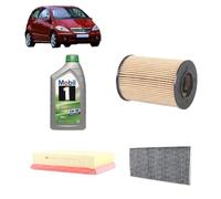 Kit tagliando + 5L olio Mobil per Classe A W169 A150/A160/A170/A180/A200 benzina (2004-2012)