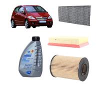 Kit tagliando + 5L olio Q8 per W169 A150/A160/A170/A180/A200 benzina (2004-2012)