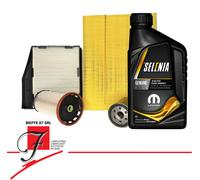 KIT TAGLIANDO + 5LT OLIO SELENIA FIAT 500X JEEP RENEGADE 1.6 81KW 110CV