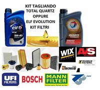 KIT TAGLIANDO 6 LT OLIO 5W40+3 FILTRI NISSAN KING CAB «D22» 2.5 DI 4WD dal 2002