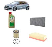 Kit tagliando + 6L Olio Edge 5W30 LL per Classe A W176 Benzina dal 2012 al 2018