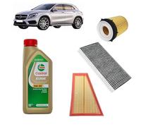 Kit tagliando + 6L Olio Edge 5W30 LL per GLA X156 GLA160 GLA180 1.6 Benzina