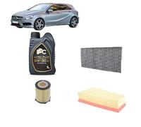 Kit tagliando + 6L olio motore IPC Ultraplus 5W30 X per W176 Benzina dal 2012 al 2018