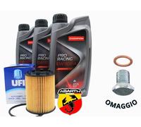 Kit Tagliando Abarth 500 595 695 3L CHAMPION RACING 10W50 + Filtri + OMAGGIO