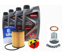 KIT TAGLIANDO ABARTH 500 595 695 OLIO CHAMPION RACING 10W50 + FILTRI + OMAGGIO
