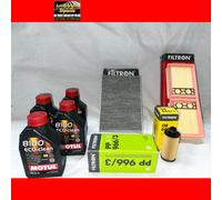 KIT TAGLIANDO ALFA ROMEO GIULIA STELVIO 2.2 DIESEL MOTUL 8100 0W30 + 4 FILTRI