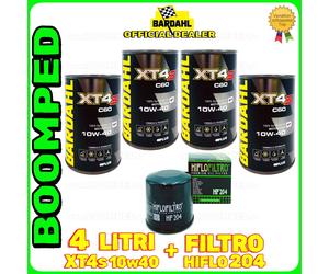 KIT TAGLIANDO ARCTIC CAT 600 OLIO BARDAHL XT4S 10W40 FILTRO HIFLO 204 04BD32F1