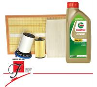 KIT TAGLIANDO AUDI A3 2.0 TDI (8P1) 103KW 140CV DAL 2003 AL 2011 + CASTROL 5W30