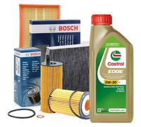 Kit tagliando audi a4 B8 8K 2.0 tdi filtri bosch + olio castrol 5w30 5lt