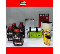 KIT TAGLIANDO AUDI A4 B9 (15 ) 2.0 TDI 122 150 190 CV 5L MOTUL 5W30 + 4 FILTRI