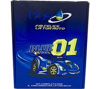 Kit Tagliando Auto Benzina Additivi Blue, valigetta con istruzioni, additivi per motore, additivi per la pulizia e lubrificazione iniezione