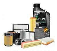 Kit tagliando auto, kit quattro filtri e 4 litri olio motore Selenia WR 5W40 (KF0010/fo)