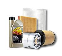 Kit tagliando auto, kit quattro filtri e 5 litri olio motore GM 5W30 (KF0011/fo)