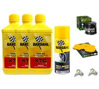 KIT TAGLIANDO BARDAHL XTC 10W40 FILTRO OLIO ARIA CANDELE SPRAY ER-6F 650 2006