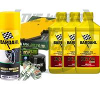 KIT TAGLIANDO BARDAHL XTC 10W40 FILTRO OLIO ARIA CANDELE SPRAY ER-6N 2007/2008