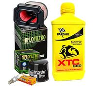 KIT TAGLIANDO BARDAHL XTC 10W40 FILTRO OLIO ARIA CANDELE YAMAHA MT-07 2014/2016