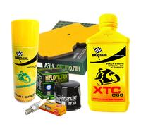 KIT TAGLIANDO BARDAHL XTC 10W50 FILTRO OLIO ARIA CANDELE SPRAY ER-6F 650 2006
