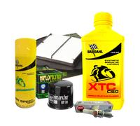 Kit tagliando Bardahl XTC 15W50 filtro olio aria candele spray SFV 650 Gladius