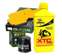 KIT TAGLIANDO BARDAHL XTC C60 10W40 FILTRO OLIO ARIA PER KAWASAKI KLE VERSYS 650 2008/2014