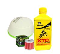 Kit tagliando Bardahl XTC C60 Off-Road 10W40 filtro olio aria HF139 HFF3015