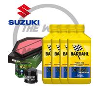 Kit tagliando Bardahl XTM 10W40 filtro olio aria Suzuki GSX-R 600/750 2006/2010
