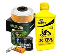KIT TAGLIANDO BARDAHL XTM 15W50 FILTRO OLIO ARIA CANDELE SPRAY DRIFTER 800 03/06