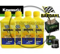 KIT TAGLIANDO BARDAHL XTM 15W50 FILTRO OLIO ARIA PER KAWASAKI Z 750 2007 AL 2010